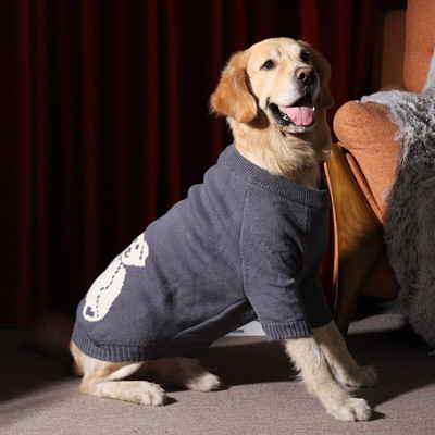 Ζεστό πουλόβερ HOOPET Bear For Big Dog Χειμερινό μπουφάν για κατοικίδια με ελαστικό μαλακό μαλλί Golden Retriever Προμηθευτές παλτό γάτας για κούκλα