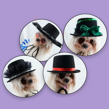 Κομψά καπέλα κυρίων Καπέλο κλασικής διακόσμησης Καπέλο γενεθλίων Four Seasons Fashion Headwear Καπέλα σκυλάκι γατάκι για πάρτι για κατοικίδια Καπέλα