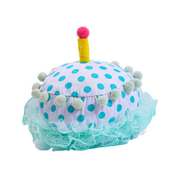 Χαριτωμένα κέικ για χαρούμενα γενέθλια επάνω Καπέλο μοτίβο γενεθλίων που πλένεται Καπέλο κέικ γενεθλίων για γατάκι Μικρά μεγάλα σκυλιά Θεματικό Πάρτι Μασκέ