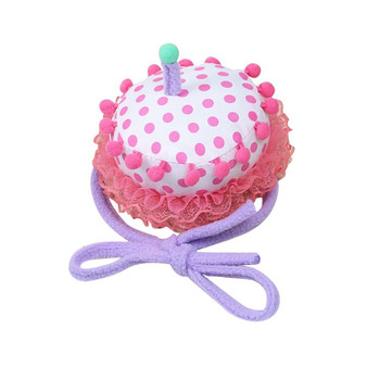 Сладка шапка за торти за честит рожден ден Шапка с шарка за рожден ден Миеща се шапка за торта за рожден ден за коте Малки големи кучета Маскарадно тематично парти