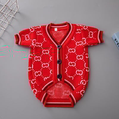 Dizainerio šunų drabužiai Žieminiai GC Prabangūs šunų megztiniai mažam šuniui Čihuahua Prancūzų buldogo šuniuko naminiai daiktai Xs-XXL