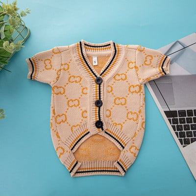 Dizainerio šunų drabužiai Žieminiai GC Prabangūs šunų megztiniai mažam šuniui Čihuahua Prancūzų buldogo šuniuko naminiai daiktai Xs-XXL