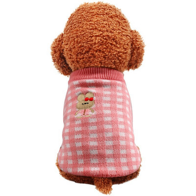 Lovely Pet Dogs Χειμερινά Ρούχα Πλεκτά Ροζ Χρώμα Πουλόβερ για γάτες Απαλή Μπάλα Διακοσμητικά Μασίφ Xs Xl Princess Girl Dog Hoodies