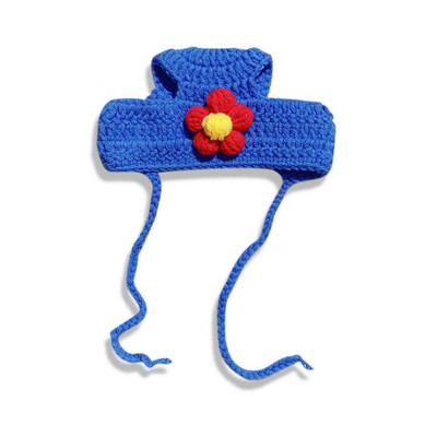 Moda za ublažavanje tjeskobe Zimska pletena kapa Navlake za uši za kućne ljubimce Pleteni mufovi za pse Topli štitnici za uši Topla kapa za psiće