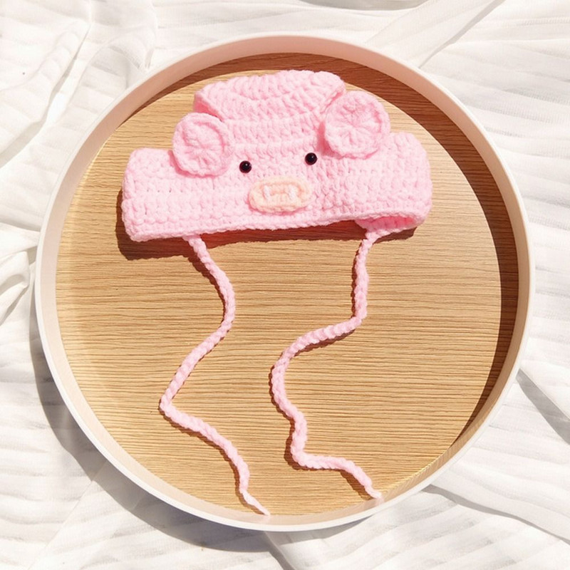 Moda za ublažavanje tjeskobe Zimska pletena kapa Navlake za uši za kućne ljubimce Pleteni mufovi za pse Topli štitnici za uši Topla kapa za psiće