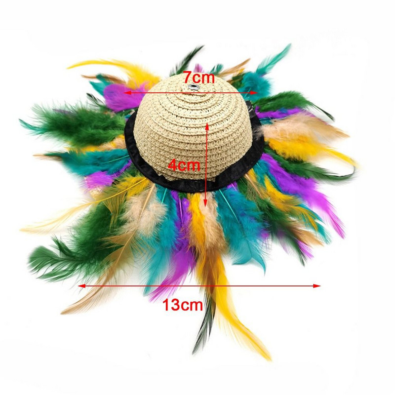 Retro štene, mačka, šešir za sunčanje, havajski stil, kućni ljubimac, sombrero, potrepštine za kućne ljubimce, kapa za pse, kapa za kosplej, šešir za kućne ljubimce, mačja kapa, slamnati šešir