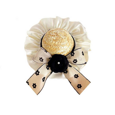 Accesorii de modă pentru animale de companie Articole pentru cap pentru animale de companie Accesorii pentru pisici Panglică pentru animale de companie Pălărie de paie Căciulă de câine Căciulă de soare pentru câine Recuzită Pălărie