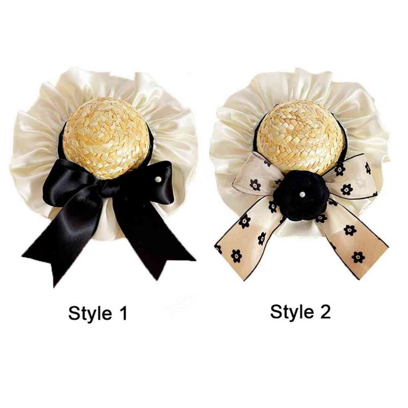 Accesorii de modă pentru animale de companie Articole pentru cap pentru animale de companie Accesorii pentru pisici Panglică pentru animale de companie Pălărie de paie Căciulă de câine Căciulă de soare pentru câine Recuzită Pălărie