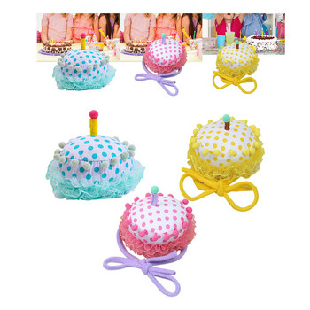 Шапка за торта за рожден ден Парти шапки, които могат да се перат за малки и средни кучета Тематично бебешко парти
