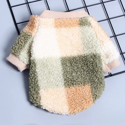 Zimné oblečenie pre domáce zvieratá, mačky, psy, mikiny, teplá bunda pre malé a stredné psy, francúzsky buldoček, čivava, šteňa, kockovaný kostým, zimný kabát