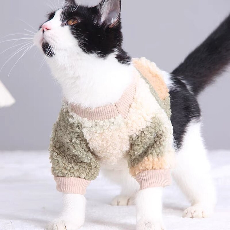 Zimné oblečenie pre domáce zvieratá, mačky, psy, mikiny, teplá bunda pre malé a stredné psy, francúzsky buldoček, čivava, šteňa, kockovaný kostým, zimný kabát