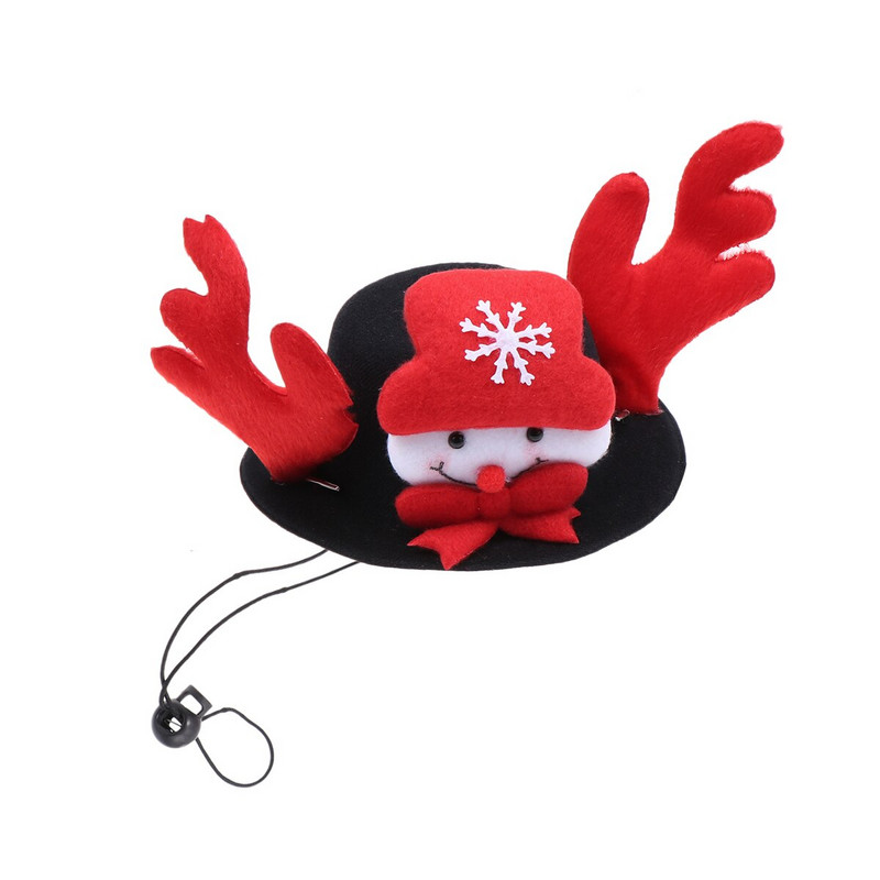 Klobúk pre psa a mačku, vianočné doplnky, doplnky pre domácich miláčikov, kostým pre psov, čiapka, cosplay dekorácia, Santa Claus 