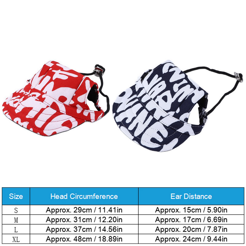 Koerte pesapallimüts Dog Sport päikesekaitsekreem, reguleeritav ja vastupidav kutsikale väikestele koertele