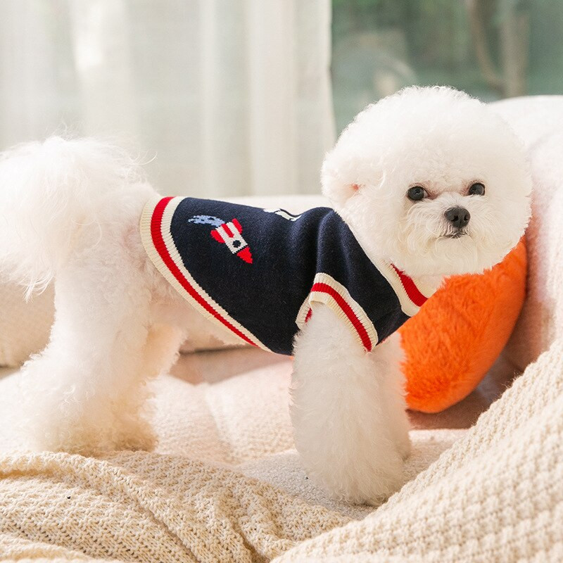 Spaceman Vest Koera riided Sügis- ja Talvine Kutsika Soe Kampsun Lemmikkaru Kahe jalaga Pehme Jumper Lemmikloomatarbed