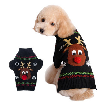 Пуловер за кучета Коледни дрехи за домашни любимци Дрехи за кучета Пуловер за кучета за малки, средни големи кучета Топли дрехи Предмети за домашни любимци