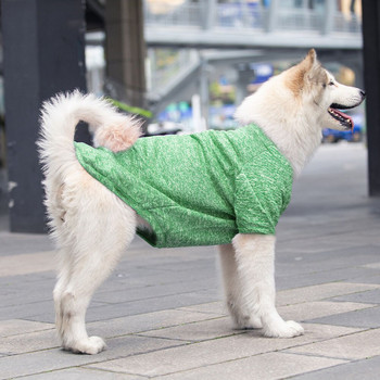 3XL-9XL Зимни топли дрехи за големи кучета за големи кучета Пуловер с качулка Суичър от вълна за домашни любимци Палто за лабрадор самоед ретривър аляска
