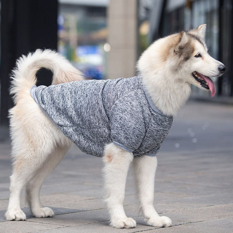 3XL-9XL Haine de iarnă caldă pentru câini mari, pentru câini mari, pulover, hanorac din lână pentru animale de companie, haină pentru labrador, samoyed retriever, Alaska