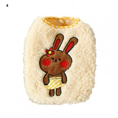 Χειμερινά ρούχα για σκύλους Πλεκτά ρούχα για κατοικίδια για μικρά σκυλιά Πουλόβερ κατοικίδιων ζώων Εκτύπωση κινουμένων σχεδίων Άνετα ζεστά αμάνικα πλεκτά μόδας για σκύλους