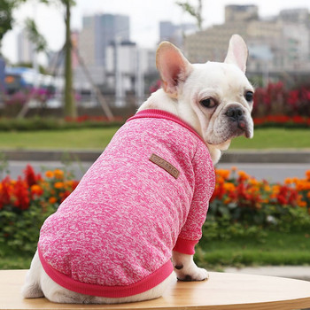 Класически пуловери за кучета за малки кучета Дрехи за кучета Дакел Зима Топли френски булдог Кученце Джъмпери Котка Чихуахуа Облекло за домашни любимци