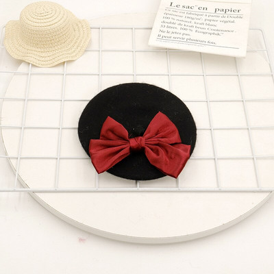 Baretid Mütsid Velvet Koerad Lemmikloom kikilipsu jaoks Mütsid Koerte Aksessuaarid Prantsuse buldog armas sügis talv valge must tüdruk poiss kaelarihm Perro