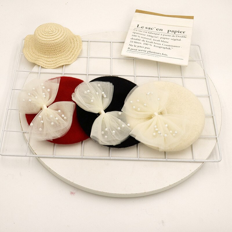 Baretid Mütsid Velvet Koerad Lemmikloom kikilipsu jaoks Mütsid Koerte Aksessuaarid Prantsuse buldog armas sügis talv valge must tüdruk poiss kaelarihm Perro