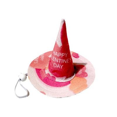 Lemmiklooma kutsika peakatte kangast Ystävänpäivä peokostüüm Lemmiklooma koera müts Reguleeritav trükitud mütsi müts fotorekvisiit kassilindude mao koerale