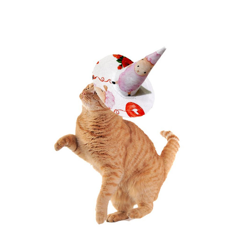 Lemmiklooma kutsika peakatte kangast Ystävänpäivä peokostüüm Lemmiklooma koera müts Reguleeritav trükitud mütsi müts fotorekvisiit kassilindude mao koerale