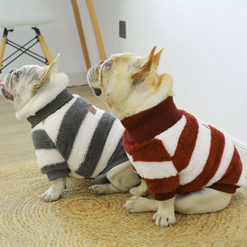 Пуловери за кучета MPK 2022 Нов пуловер за кучета с висока яка, много топъл, подходящ за студена зима, налични различни цветове