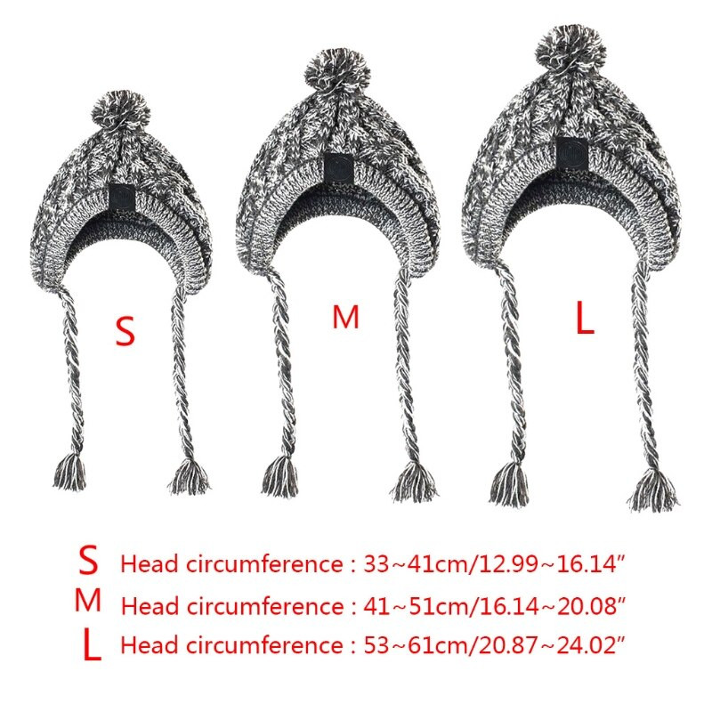 Pălărie de iarnă pentru câini, pentru buldog francez, mic, mediu, tricotat