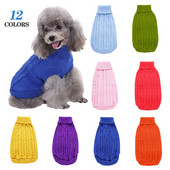 Pulover pentru câini călduros, iarnă, haine pentru animale de companie, pentru câini mici, mari, pisici, vestă, jachetă, tricotaje pentru cățeluș, chihuahua, buldog francez, costume pug