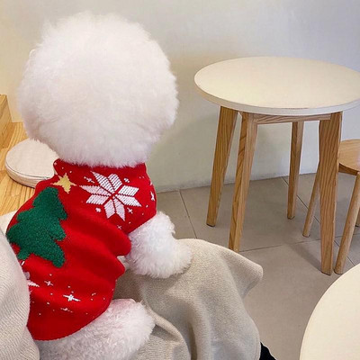 Vianočný sveter, jeseň/zima, oblečenie pre psov, roztomilé mikiny s kapucňou pre psov s motívom losa, flísová teplá bunda pre malých psov, oblečenie Ropa Perro