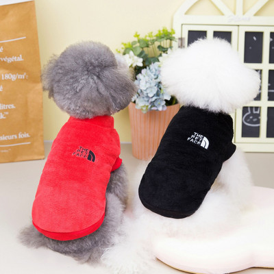 Lemmikloomariided Sügistalv Keskmine väike koer Kampsun Mood vest ühevärviline Pullover kassipoeg kutsikas Palus mantel chihuahua Yorkshire