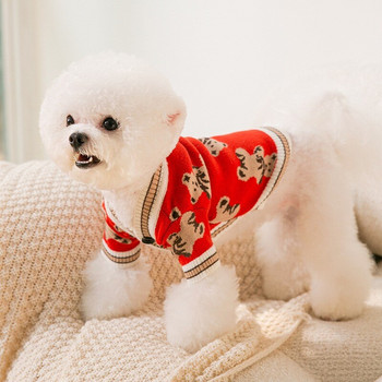Сладко мече Дрехи за домашни кучета Зимни топли пуловери за кучета Френски булдог Кученце за малки и средни кучета Облекло Костюм Ropa Perro Pug