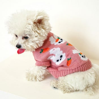 Ζεστό πουλόβερ γάτα κατοικίδιων ζώων Ρούχα χειμωνιάτικο ζιβάγκο πλεκτά ρούχα για κουτάβι Chihuahua Σκυλιά πουλόβερ Ζακέτα Ρούχα για Trav