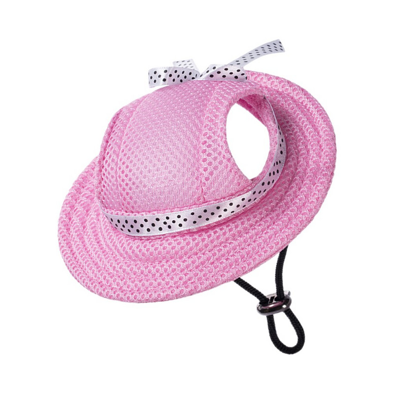 Pălărie Câine Animal de companie Cățeluș de soare Pentru șapcă Câini de vară Pălării Protecție în aer liber Urechi Găleți mici respirabile Găleți cu șapci Urechi Plajă