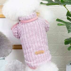 Prázdne oblečenie pre domáce zvieratá, jeseň/zima, dlhý rukáv, teplý sveter na zips pre malého a stredného psa, bišóna, čivavu, šteňa, sveter