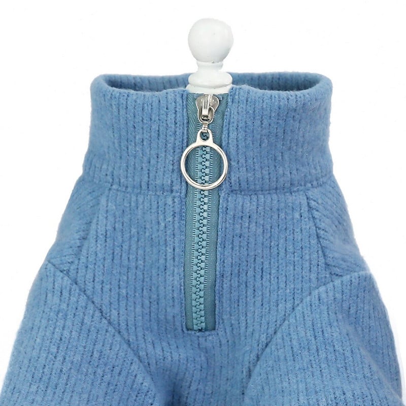 Prázdne oblečenie pre domáce zvieratá, jeseň/zima, dlhý rukáv, teplý sveter na zips pre malého a stredného psa, bišóna, čivavu, šteňa, sveter