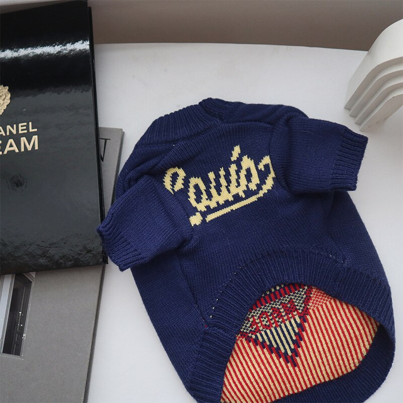 Χειμερινά ζεστά ρούχα για σκύλους Πουλόβερ Schnauzer Γαλλικά μπουλντόγκ σκυλιά Γάτα πουλόβερ μόδας για κατοικίδια Προμήθειες για κατοικίδια Πολυτελή ρούχα για σκύλους