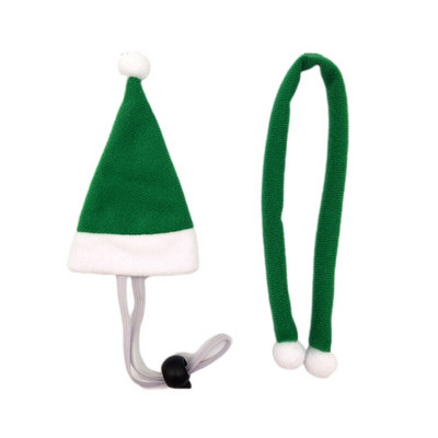 Χριστουγεννιάτικο καπέλο σκύλου Bandana Santa Bibs Κασκόλ Χειμερινή χαριτωμένη στολή Cosplay