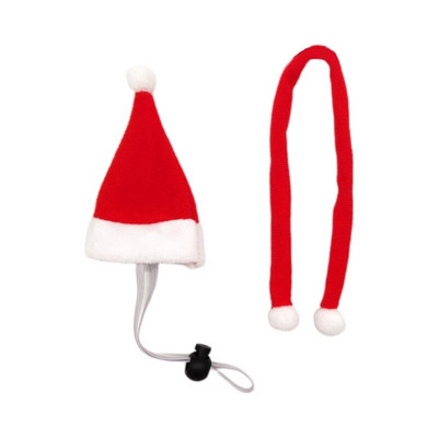 Vianočná klobúk pre psa, šatka, Santa Claus, podbradníky, šatka, zimný roztomilý cosplay kostým