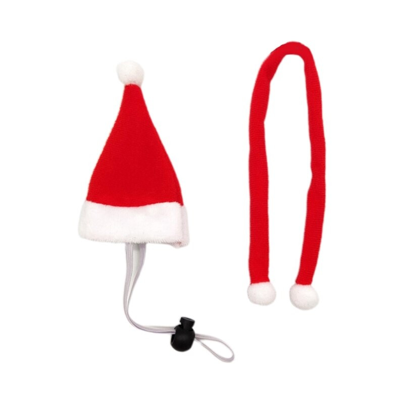 Vianočná klobúk pre psa, šatka, Santa Claus, podbradníky, šatka, zimný roztomilý cosplay kostým