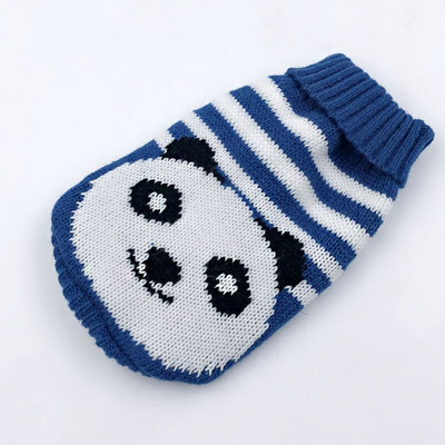 2021 m. žiemos animacinių filmų drabužiai šunims Šilti kalėdinio stiliaus megztiniai mažiems šunims Naminių gyvūnėlių drabužiai Paltai Mezgimas Nerto audinio gobtuvas