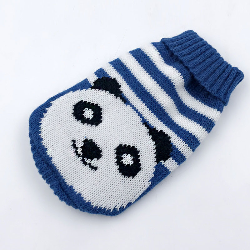 2021 m. žiemos animacinių filmų drabužiai šunims Šilti kalėdinio stiliaus megztiniai mažiems šunims Naminių gyvūnėlių drabužiai Paltai Mezgimas Nerto audinio gobtuvas