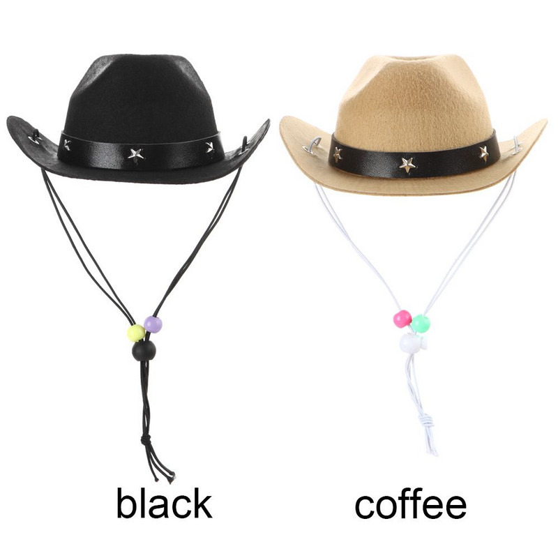 Accesoriu foto de vară reglabil în aer liber Câini Pisici Crăciun pentru cap Câini Căciuli pentru pisici Pălărie pentru câine Pălărie de cowboy