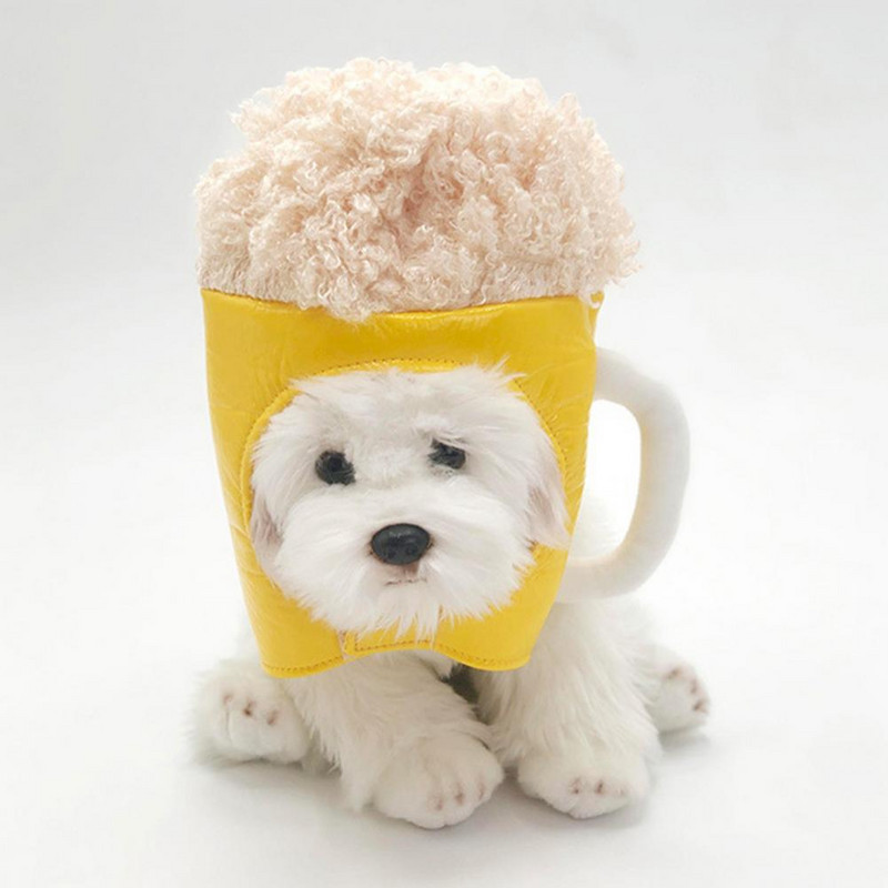 Universaalne hea välimusega uudsus kassid koerad õllekruusimüts Pehme tekstuuriga lemmikloomamüts erksavärviline sünnipäevapeoks