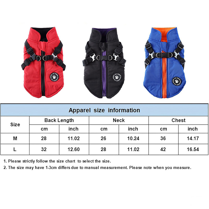 Koeramantel jakk rakmetega Soojad lemmikloomariided Soojad koera talveriided Koera spordivest Chihuahua labradori buldogi mantli kostüüm