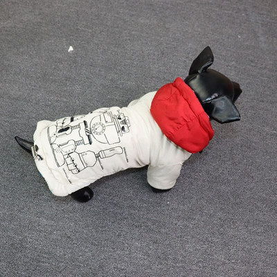 Haina din bumbac la modă pentru câini de companie, îngroșată, caldă, pentru căței, pentru câini de talie mică, mijlocie, teddy, bichon, pomeranian, costume de iarnă