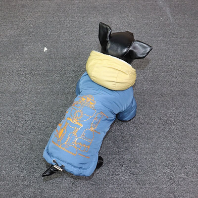 Haina din bumbac la modă pentru câini de companie, îngroșată, caldă, pentru căței, pentru câini de talie mică, mijlocie, teddy, bichon, pomeranian, costume de iarnă