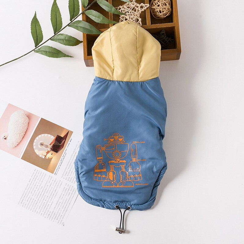 Haina din bumbac la modă pentru câini de companie, îngroșată, caldă, pentru căței, pentru câini de talie mică, mijlocie, teddy, bichon, pomeranian, costume de iarnă