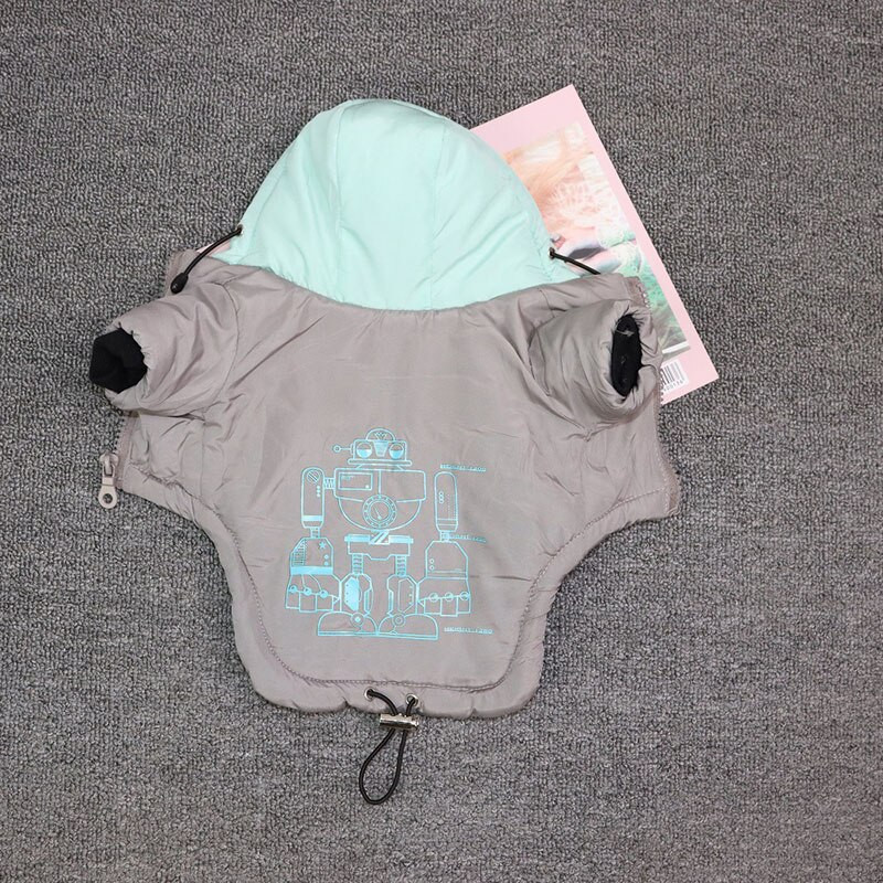 Haina din bumbac la modă pentru câini de companie, îngroșată, caldă, pentru căței, pentru câini de talie mică, mijlocie, teddy, bichon, pomeranian, costume de iarnă